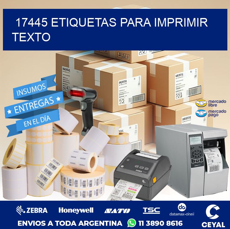 17445 ETIQUETAS PARA IMPRIMIR TEXTO