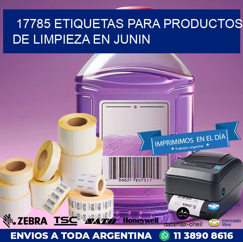 17785 ETIQUETAS PARA PRODUCTOS DE LIMPIEZA EN JUNIN