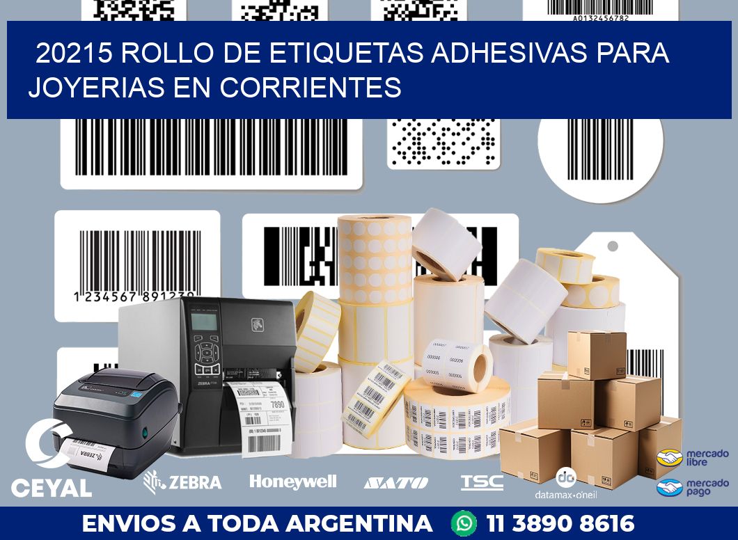 20215 ROLLO DE ETIQUETAS ADHESIVAS PARA JOYERIAS EN CORRIENTES