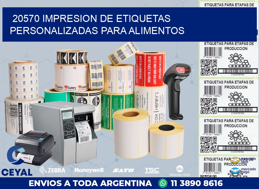 20570 IMPRESION DE ETIQUETAS PERSONALIZADAS PARA ALIMENTOS