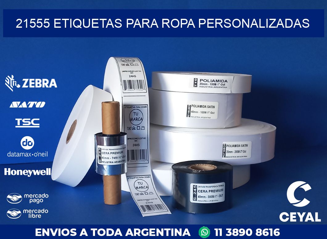 21555 ETIQUETAS PARA ROPA PERSONALIZADAS