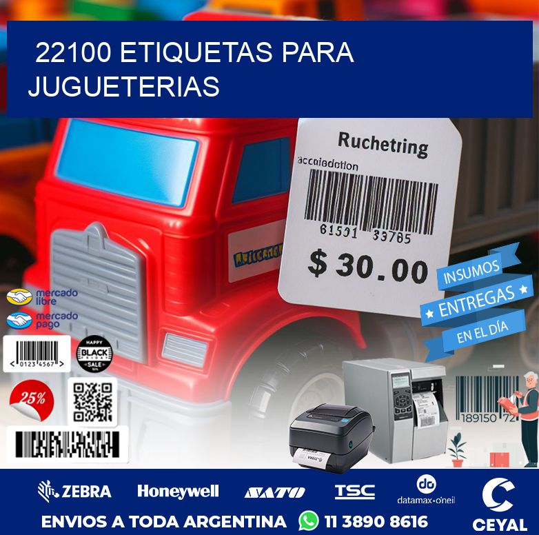 22100 ETIQUETAS PARA JUGUETERIAS