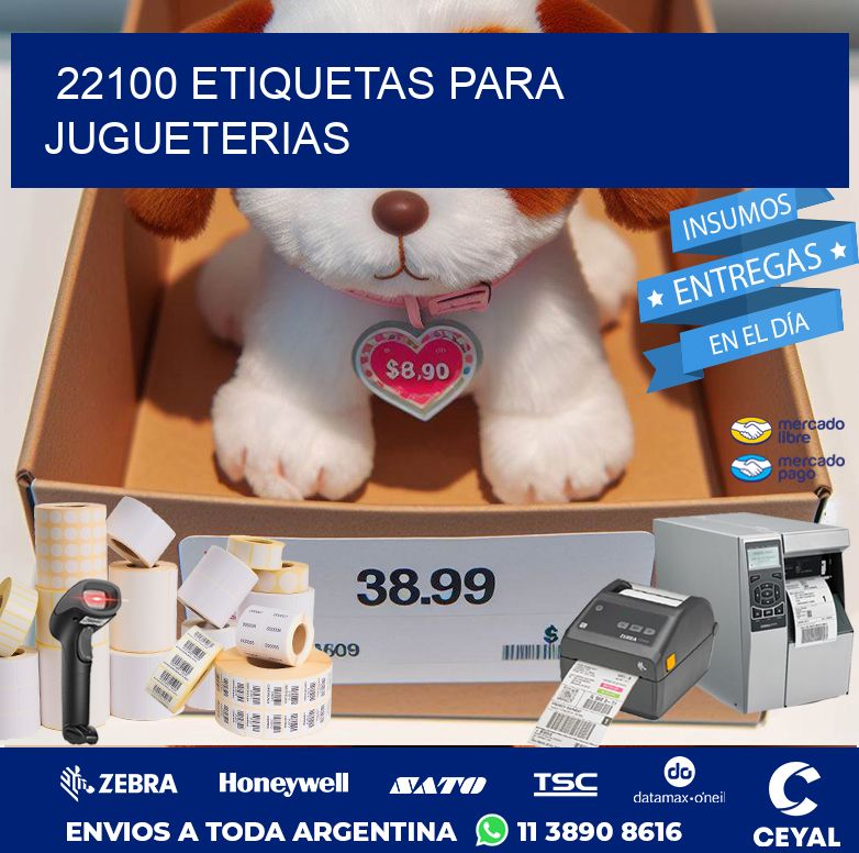 22100 ETIQUETAS PARA JUGUETERIAS