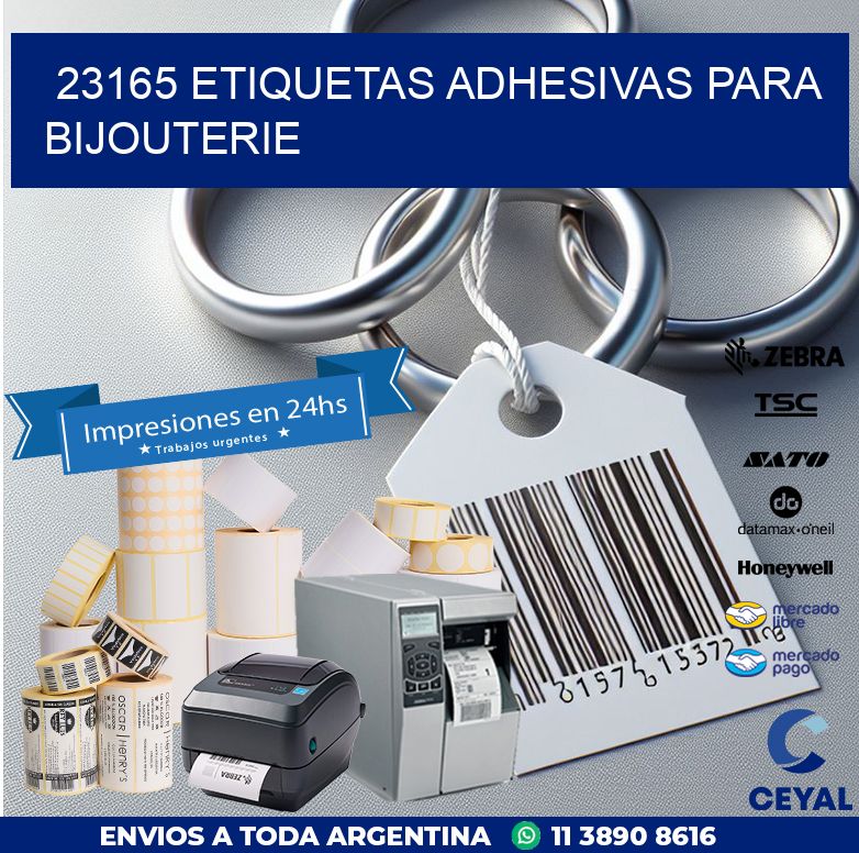 23165 ETIQUETAS ADHESIVAS PARA BIJOUTERIE