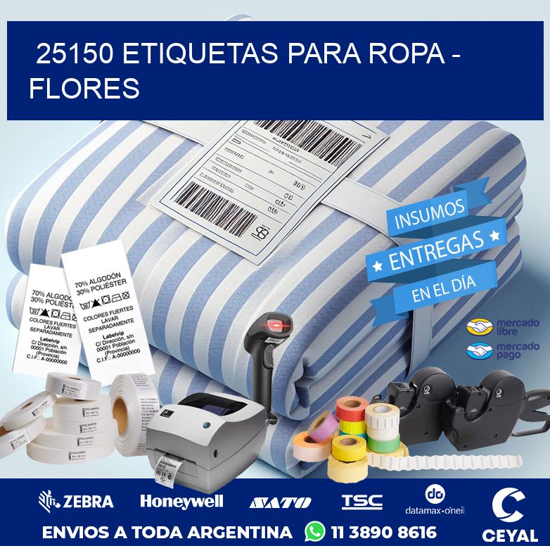 25150 ETIQUETAS PARA ROPA – FLORES