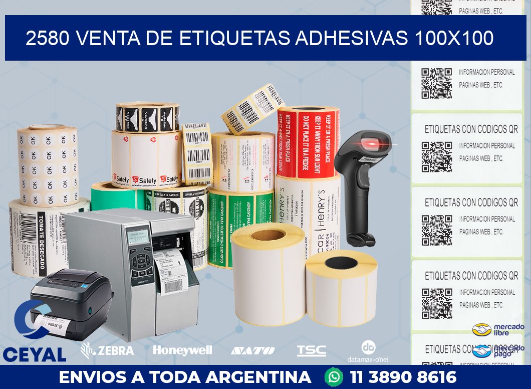 2580 VENTA DE ETIQUETAS ADHESIVAS 100X100