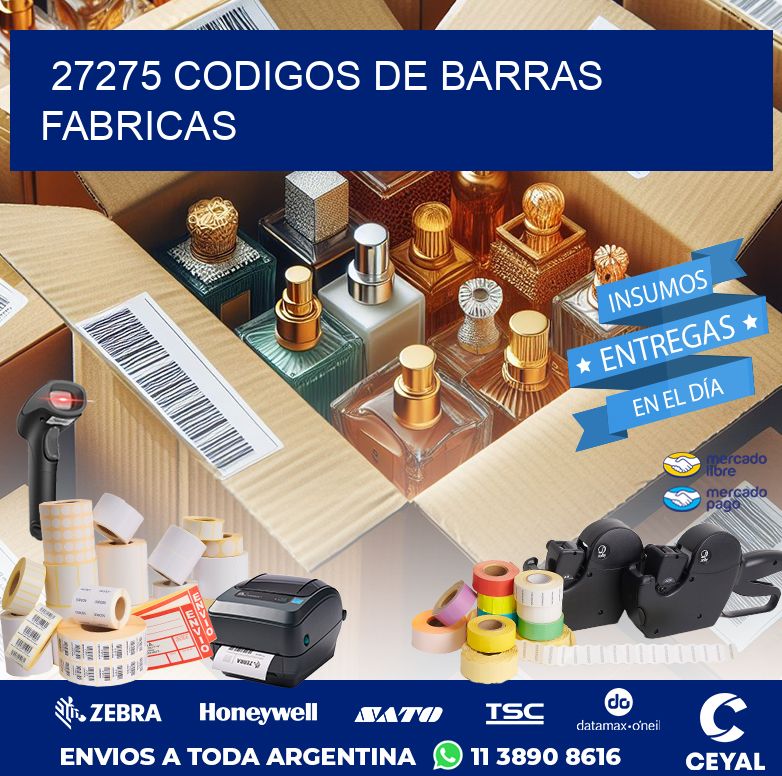 27275 CODIGOS DE BARRAS FABRICAS