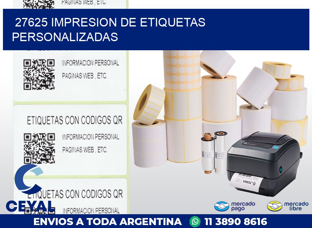 27625 IMPRESION DE ETIQUETAS PERSONALIZADAS
