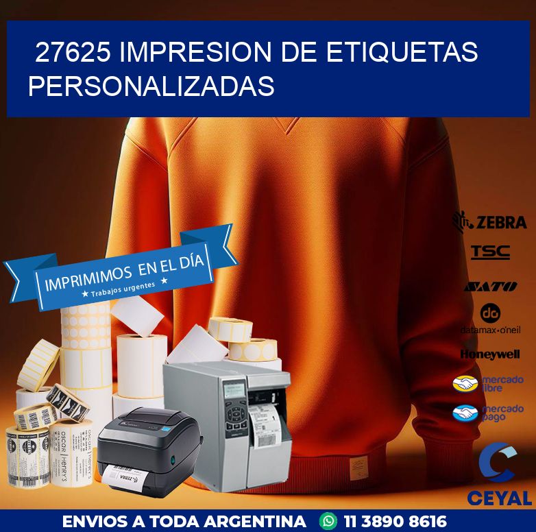 27625 IMPRESION DE ETIQUETAS PERSONALIZADAS