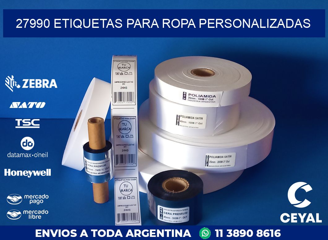 27990 ETIQUETAS PARA ROPA PERSONALIZADAS