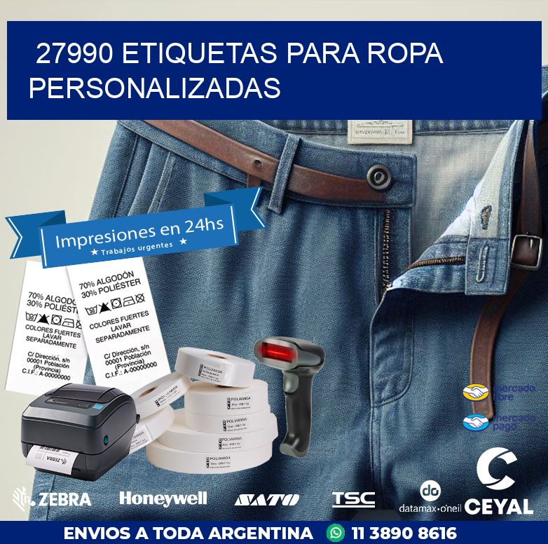27990 ETIQUETAS PARA ROPA PERSONALIZADAS