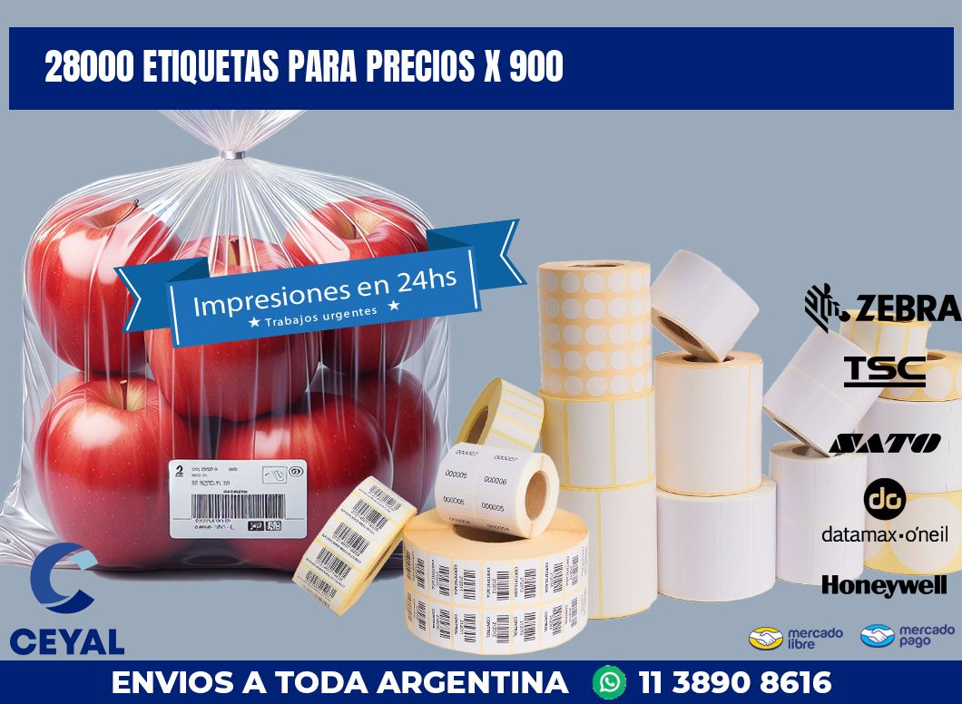 28000 ETIQUETAS PARA PRECIOS X 900