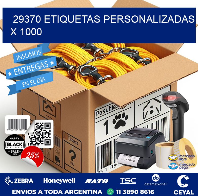 29370 ETIQUETAS PERSONALIZADAS X 1000