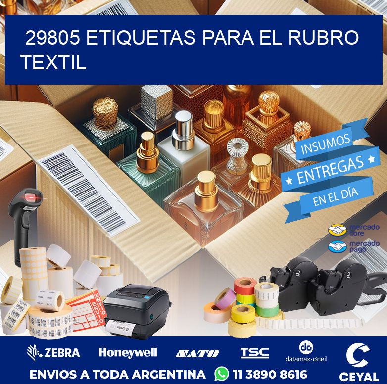 29805 ETIQUETAS PARA EL RUBRO TEXTIL