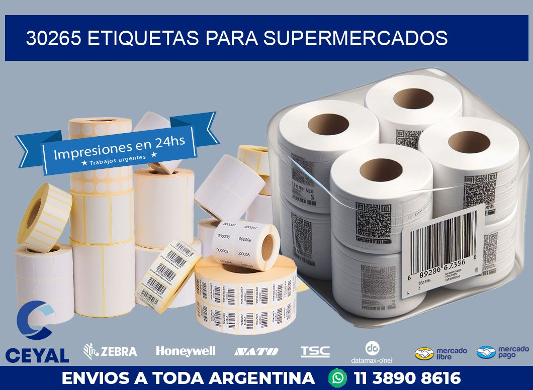 30265 ETIQUETAS PARA SUPERMERCADOS
