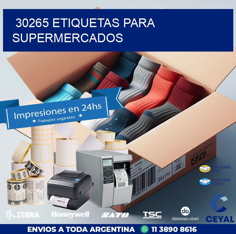 30265 ETIQUETAS PARA SUPERMERCADOS