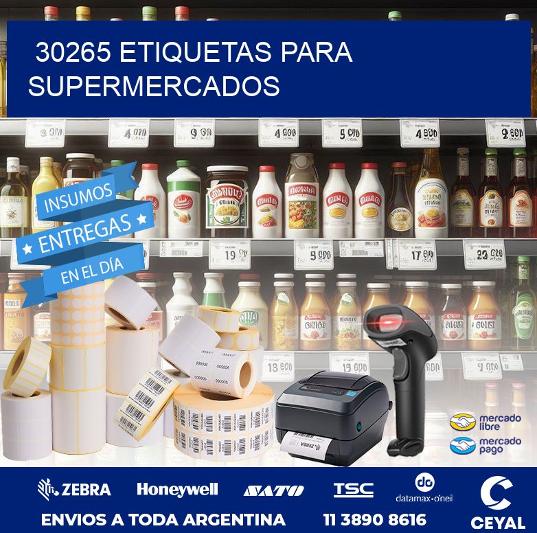 30265 ETIQUETAS PARA SUPERMERCADOS