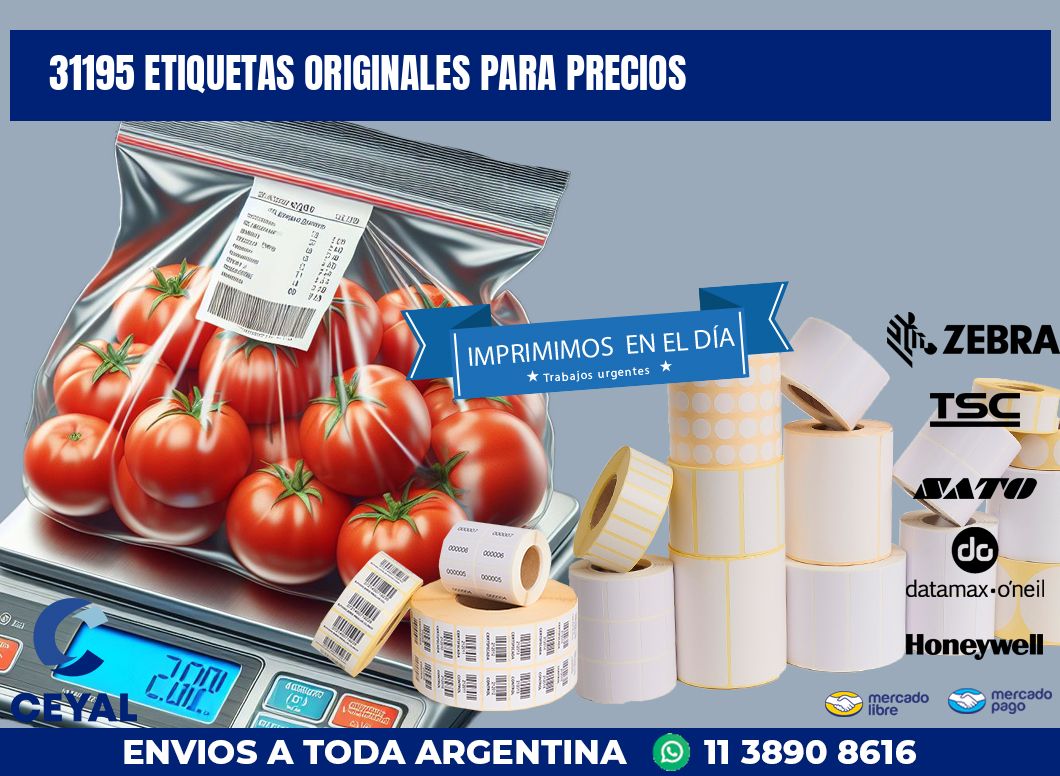 31195 ETIQUETAS ORIGINALES PARA PRECIOS