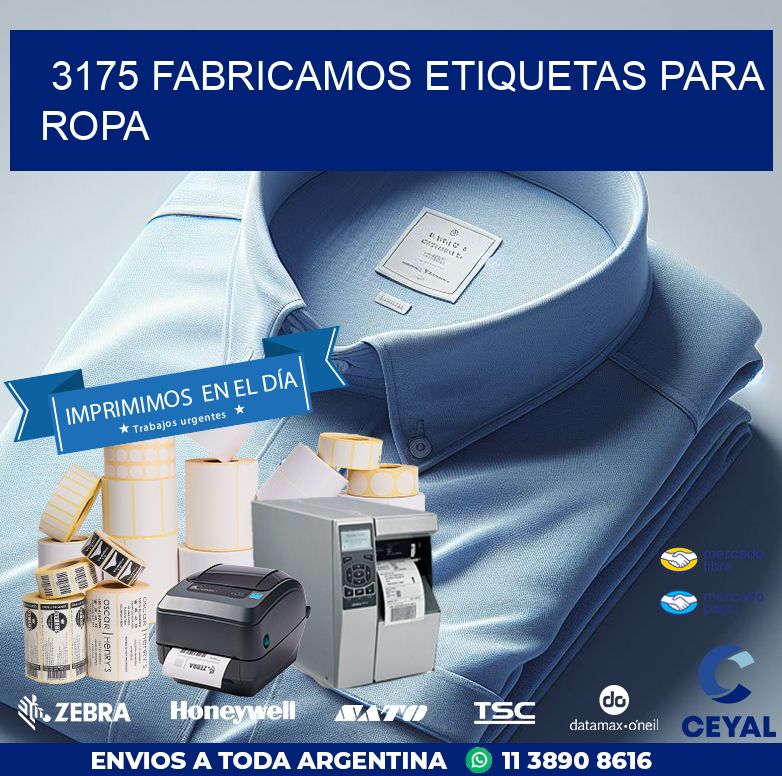 3175 FABRICAMOS ETIQUETAS PARA ROPA