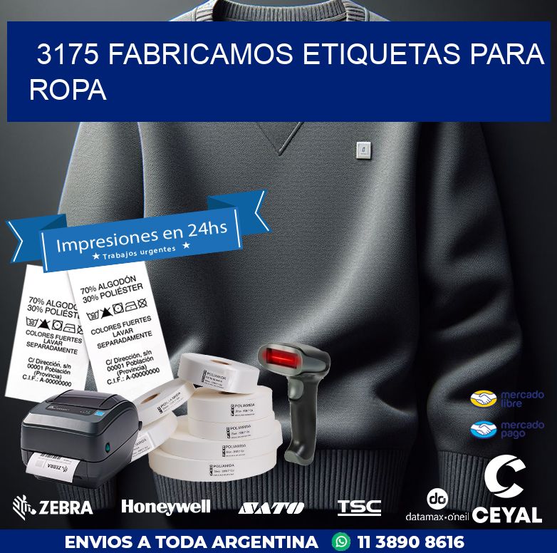 3175 FABRICAMOS ETIQUETAS PARA ROPA