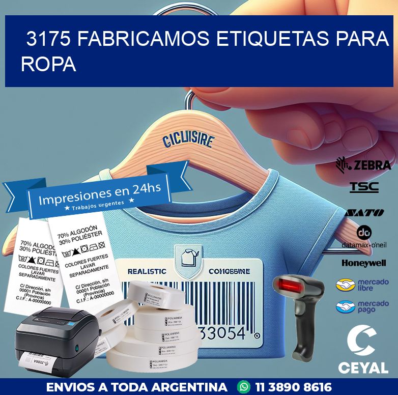 3175 FABRICAMOS ETIQUETAS PARA ROPA
