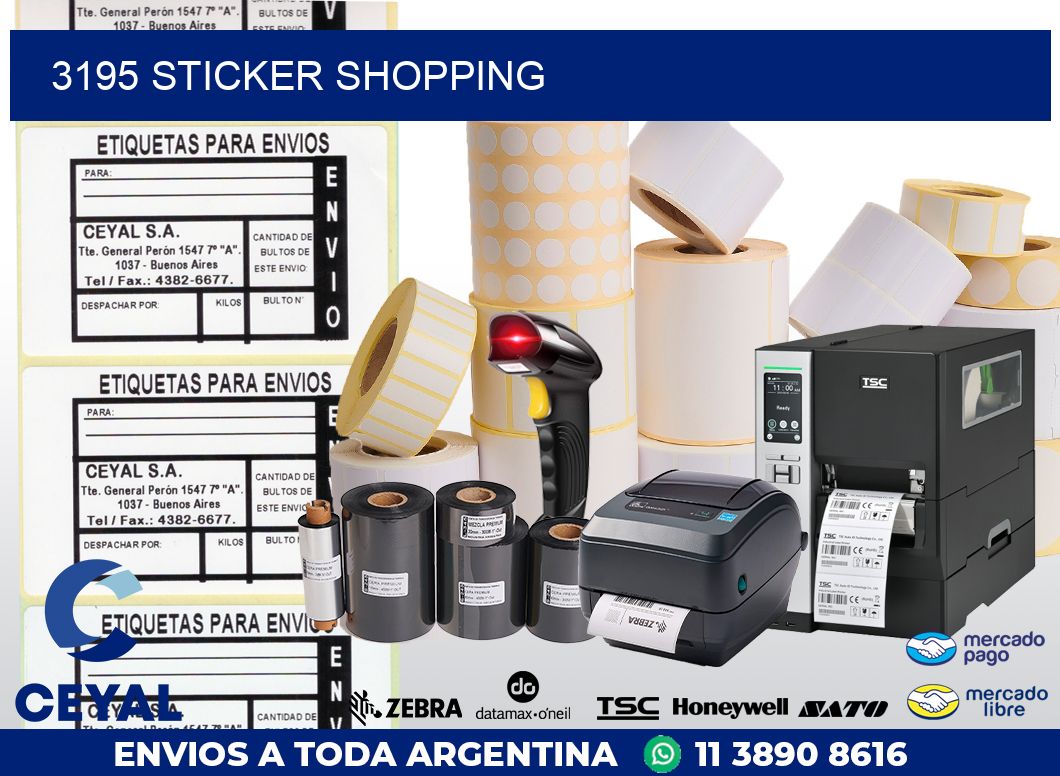 3195 STICKER SHOPPING