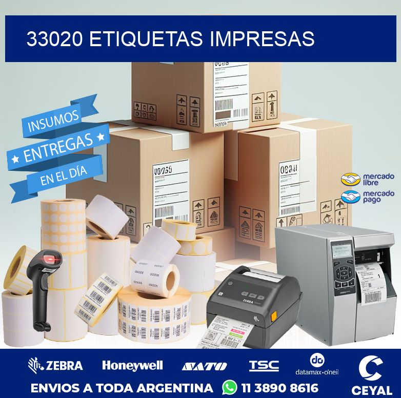 33020 ETIQUETAS IMPRESAS