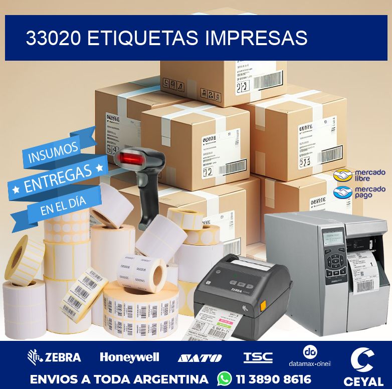 33020 ETIQUETAS IMPRESAS