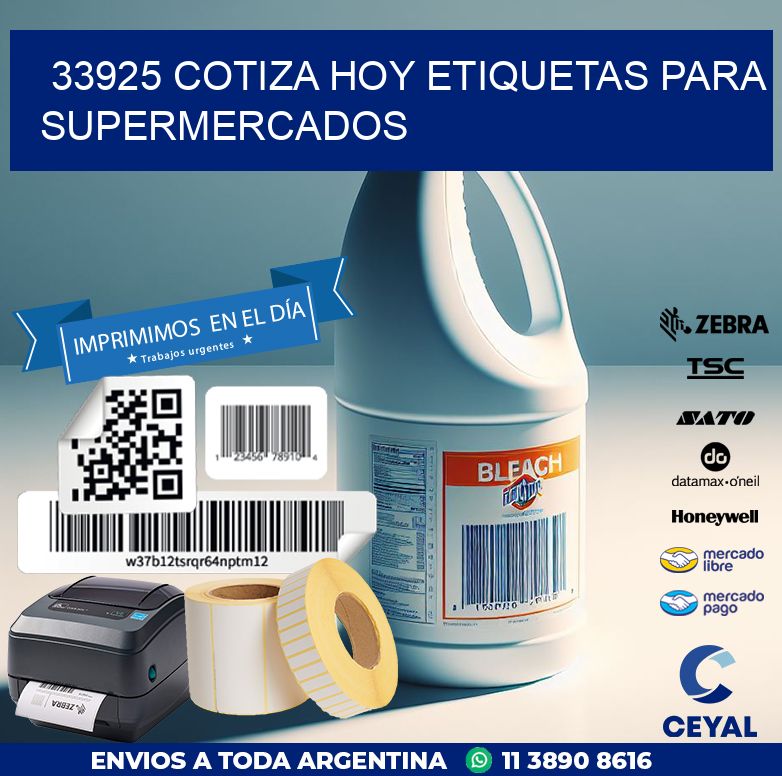 33925 COTIZA HOY ETIQUETAS PARA SUPERMERCADOS