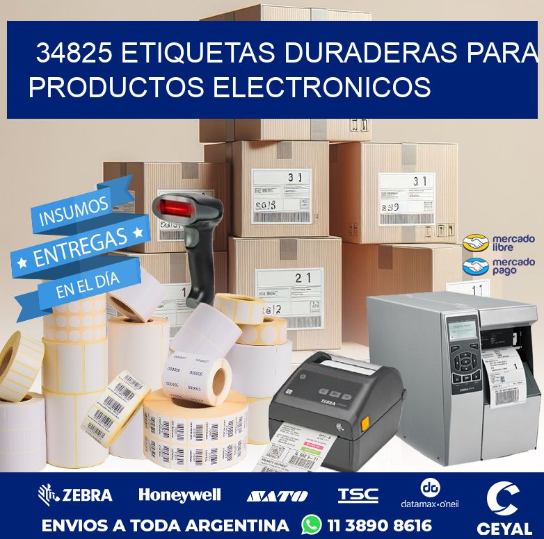 34825 ETIQUETAS DURADERAS PARA PRODUCTOS ELECTRONICOS