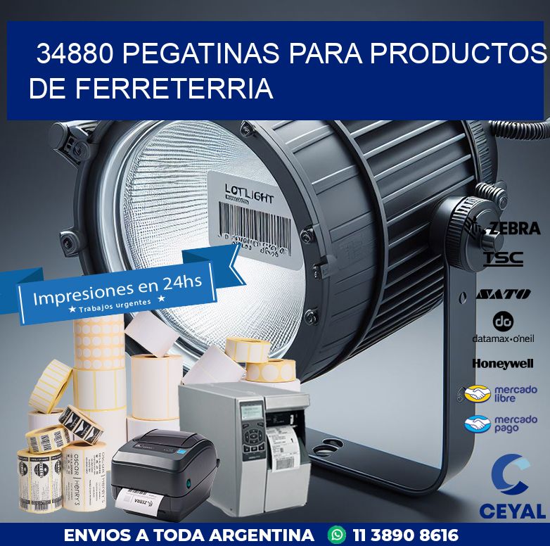 34880 PEGATINAS PARA PRODUCTOS DE FERRETERRIA
