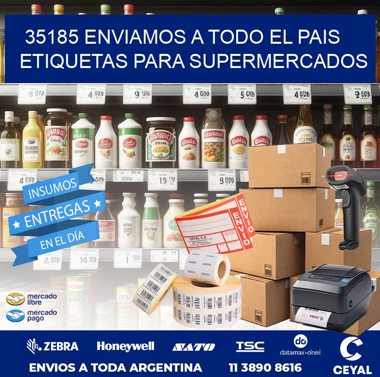 35185 ENVIAMOS A TODO EL PAIS ETIQUETAS PARA SUPERMERCADOS