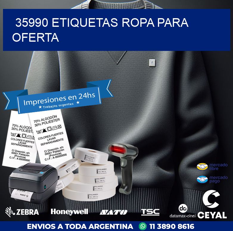 35990 ETIQUETAS ROPA PARA OFERTA