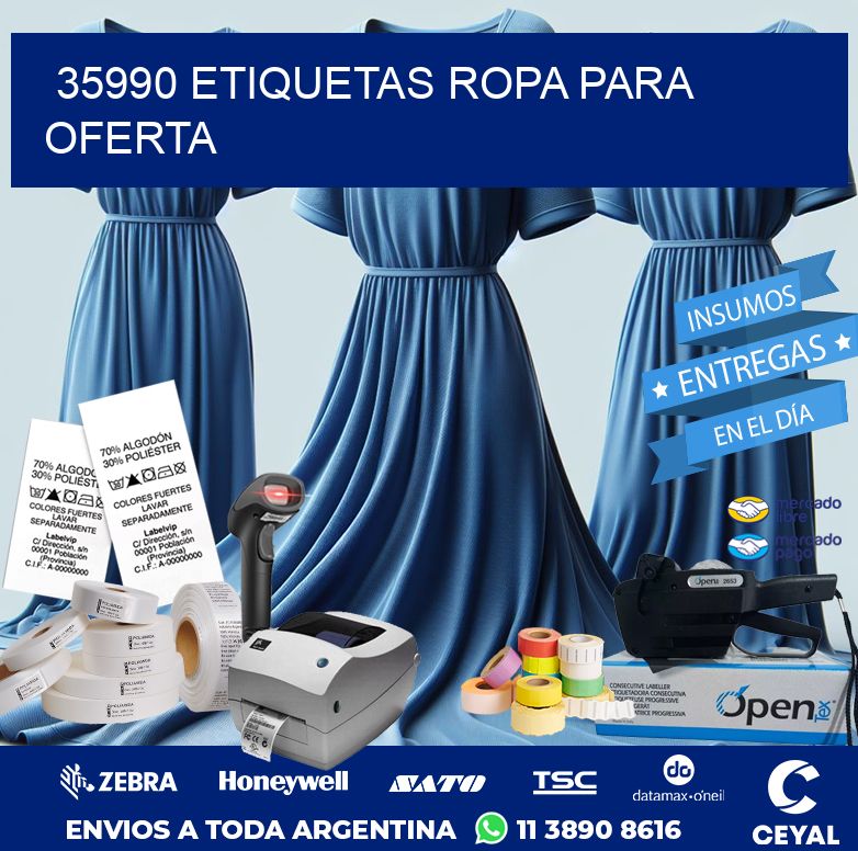 35990 ETIQUETAS ROPA PARA OFERTA