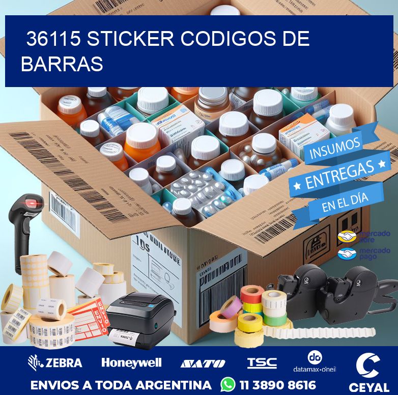 36115 STICKER CODIGOS DE BARRAS