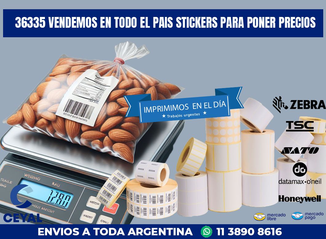 36335 VENDEMOS EN TODO EL PAIS STICKERS PARA PONER PRECIOS