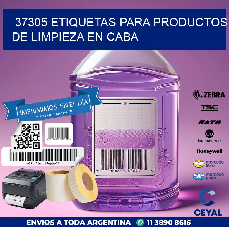 37305 ETIQUETAS PARA PRODUCTOS DE LIMPIEZA EN CABA