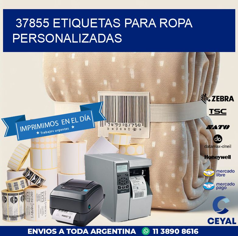 37855 ETIQUETAS PARA ROPA PERSONALIZADAS