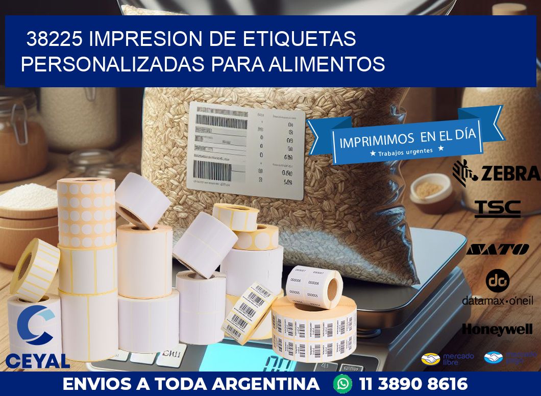 38225 IMPRESION DE ETIQUETAS PERSONALIZADAS PARA ALIMENTOS