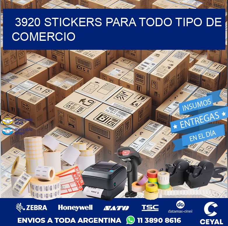 3920 STICKERS PARA TODO TIPO DE COMERCIO
