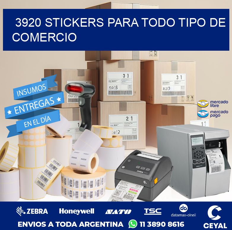 3920 STICKERS PARA TODO TIPO DE COMERCIO