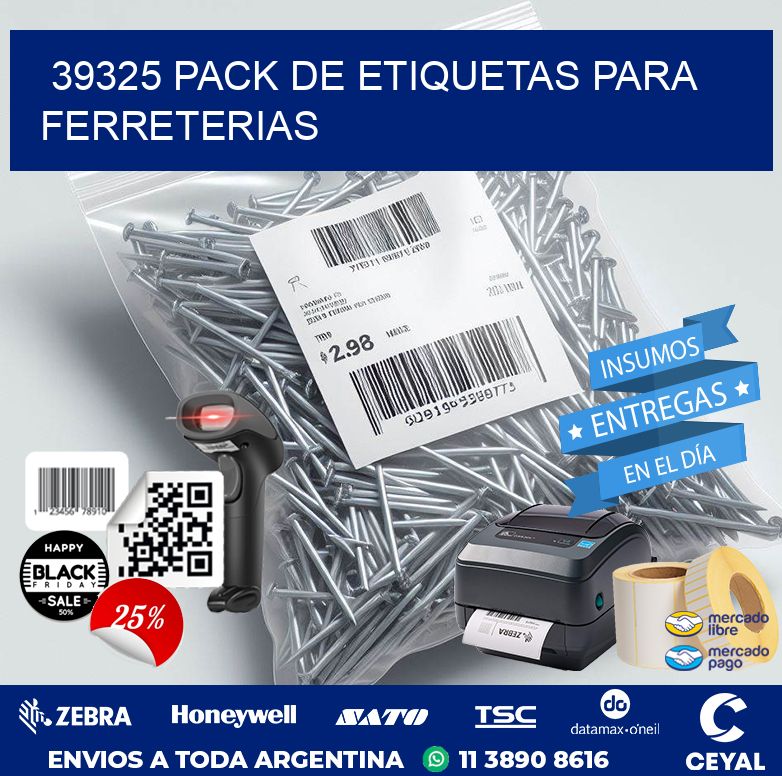 39325 PACK DE ETIQUETAS PARA FERRETERIAS
