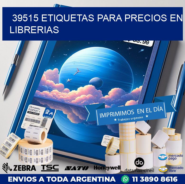 39515 ETIQUETAS PARA PRECIOS EN LIBRERIAS