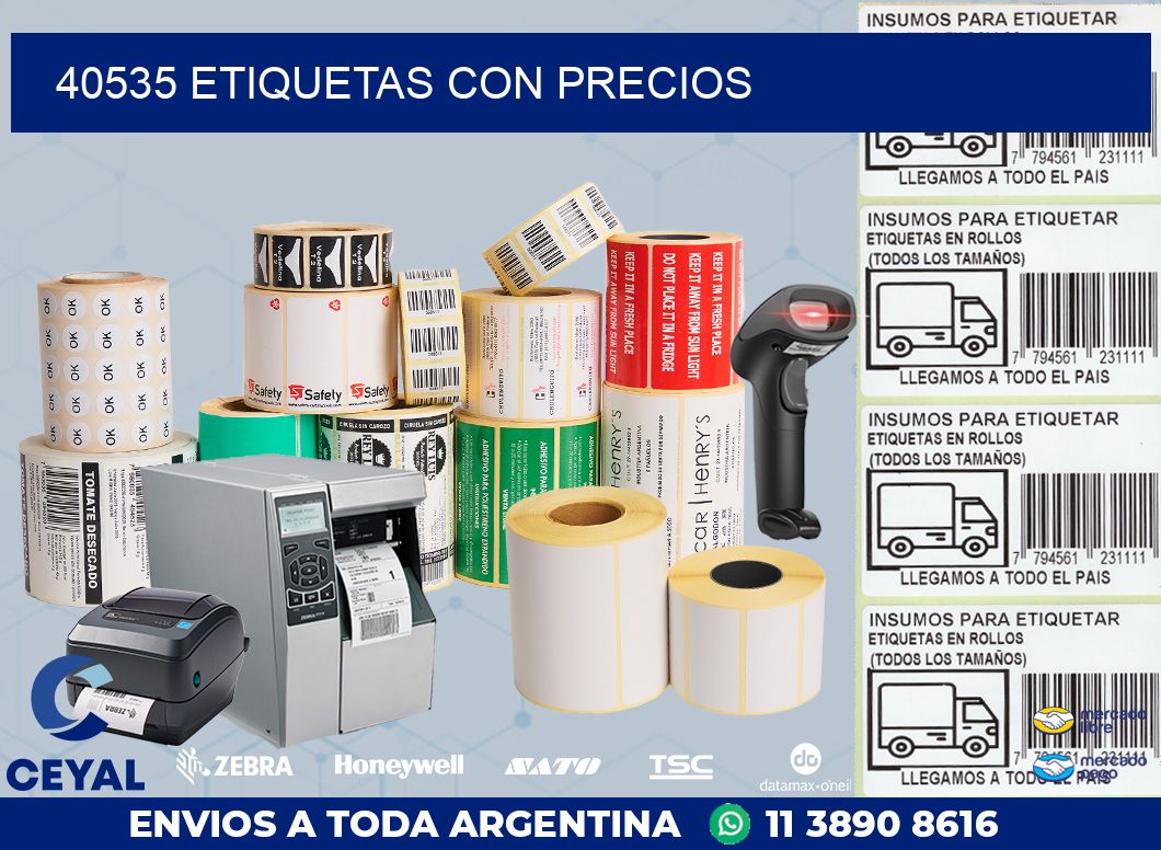 40535 ETIQUETAS CON PRECIOS