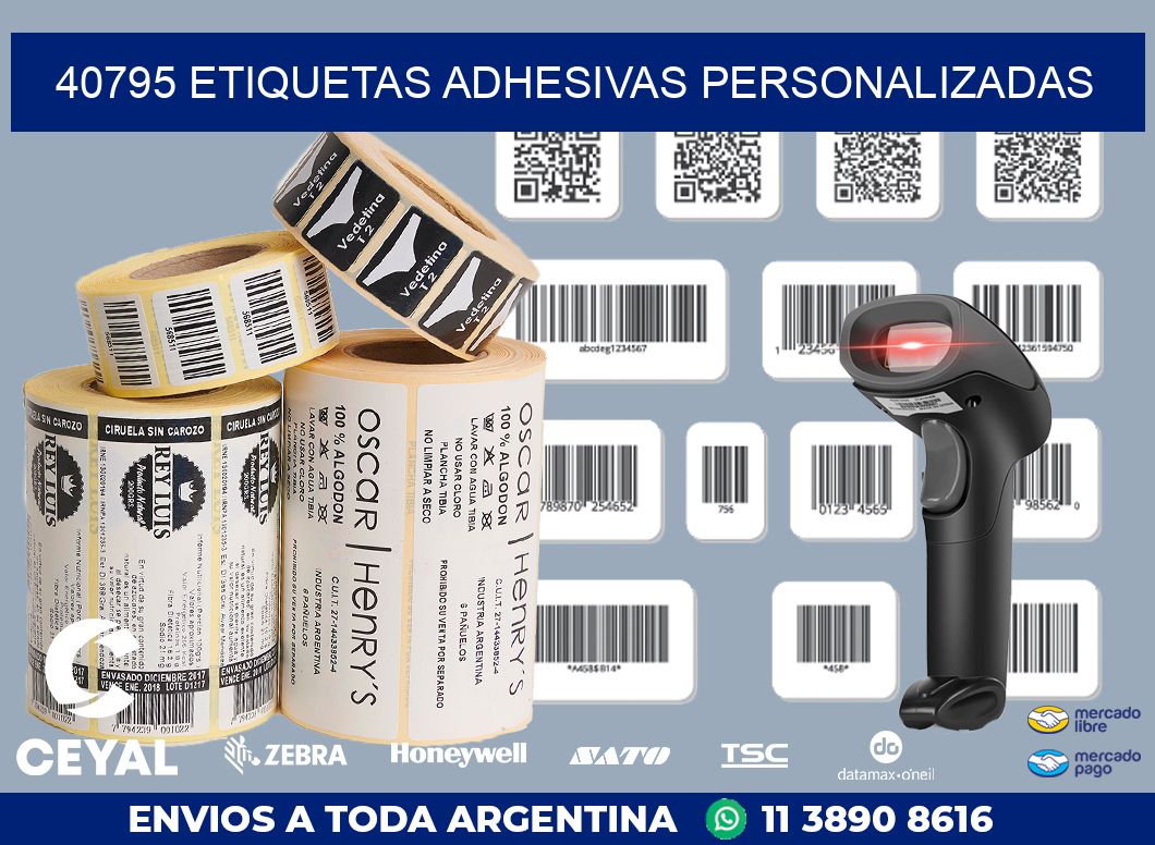 40795 ETIQUETAS ADHESIVAS PERSONALIZADAS