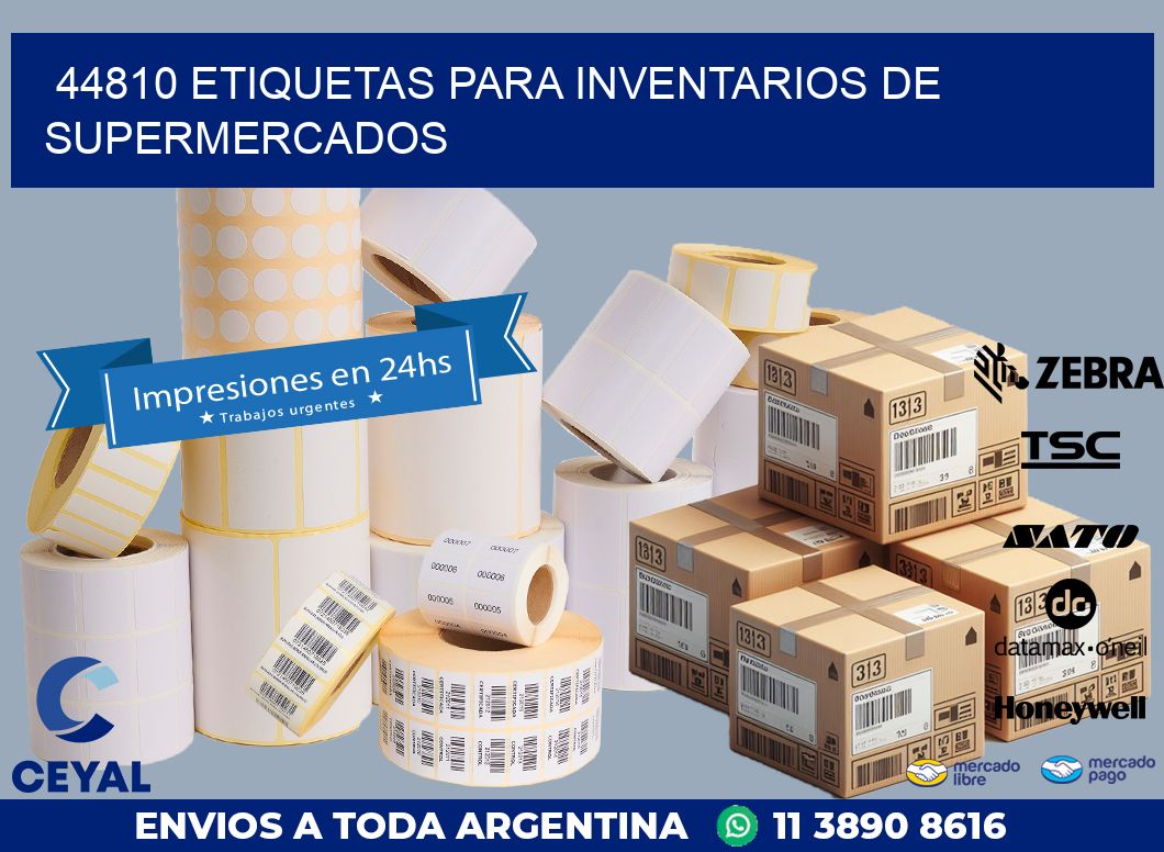 44810 ETIQUETAS PARA INVENTARIOS DE SUPERMERCADOS