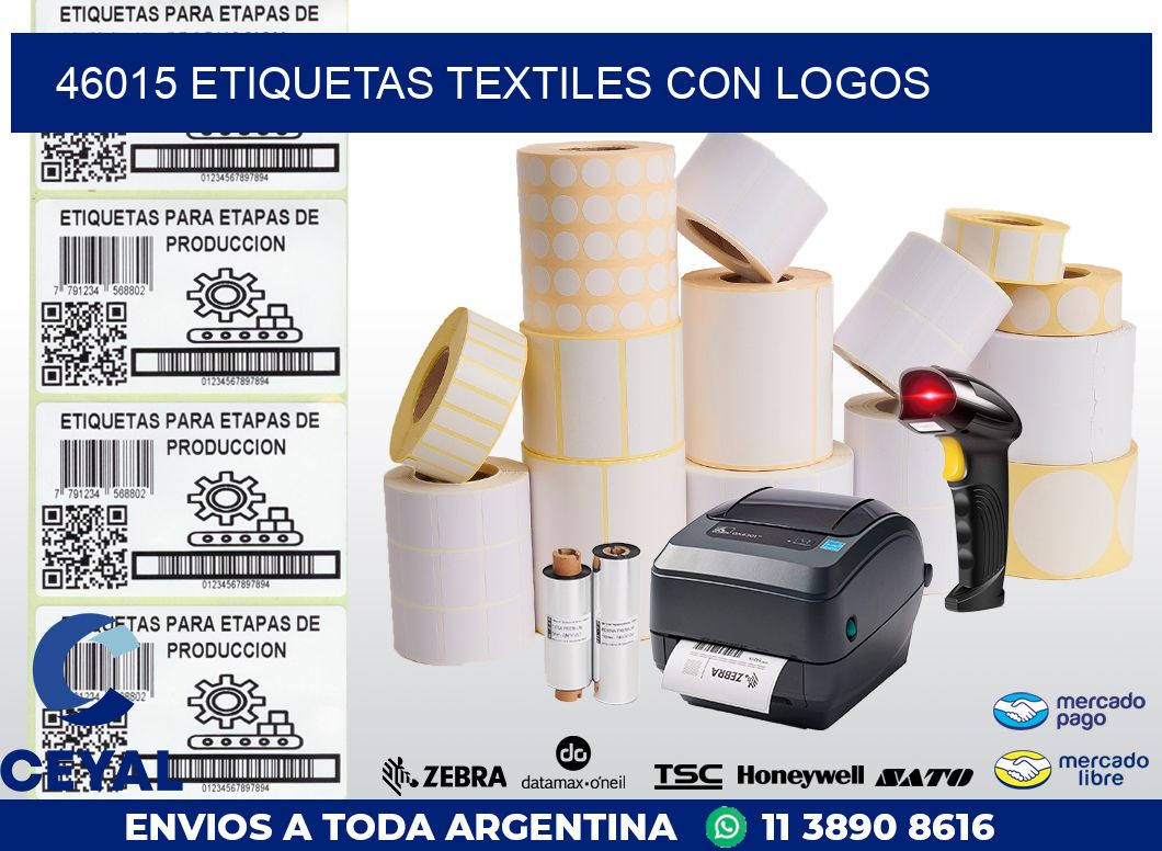 46015 ETIQUETAS TEXTILES CON LOGOS