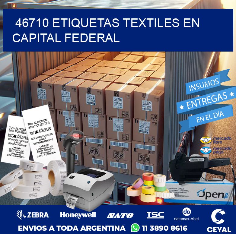 46710 ETIQUETAS TEXTILES EN CAPITAL FEDERAL