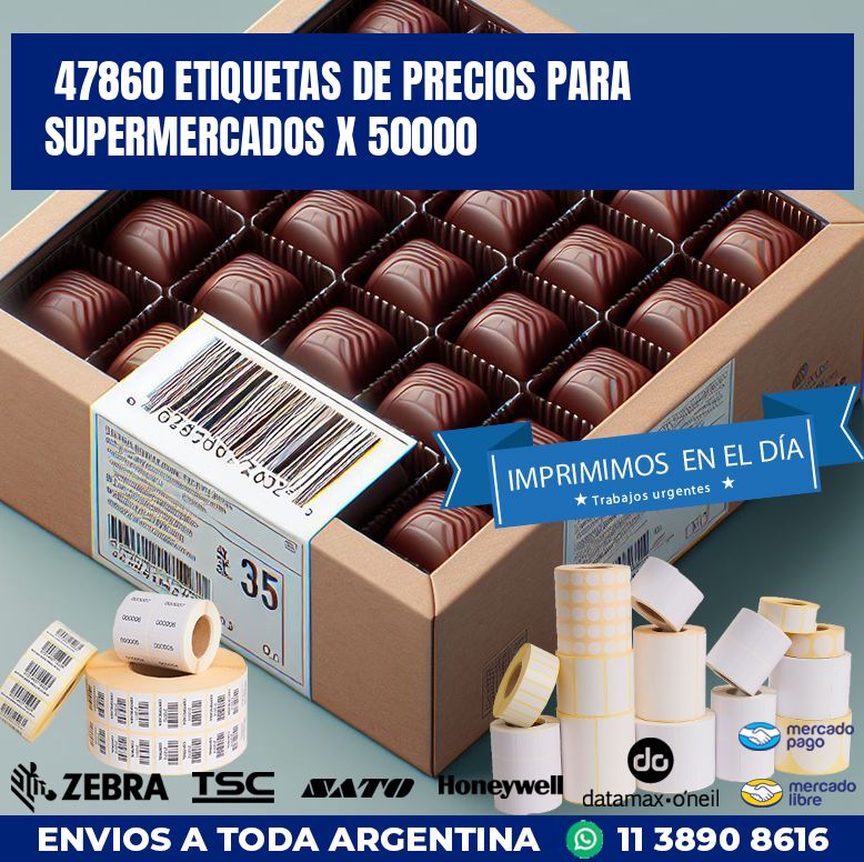 47860 ETIQUETAS DE PRECIOS PARA SUPERMERCADOS X 50000