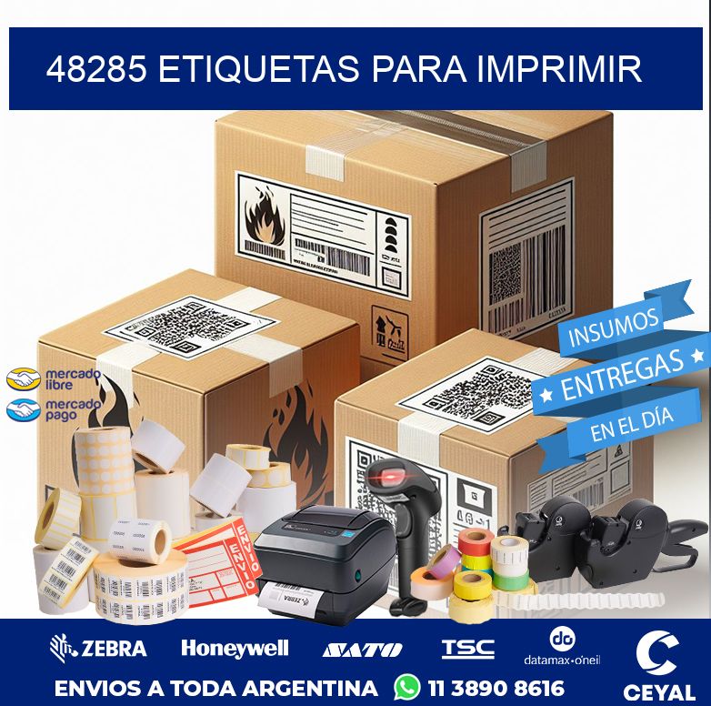48285 ETIQUETAS PARA IMPRIMIR